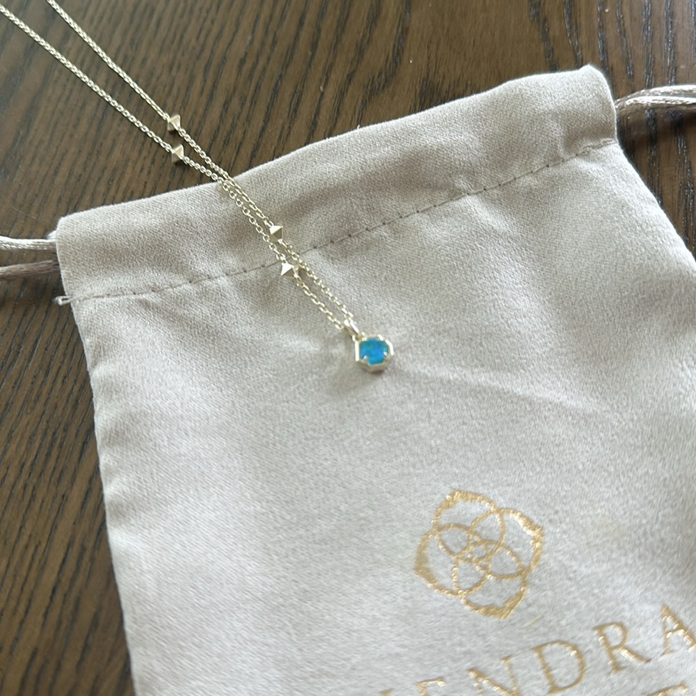 Kendra Scott Blue Opal Necklace - Picture 3 of 5